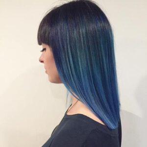 Mavi saç boyama